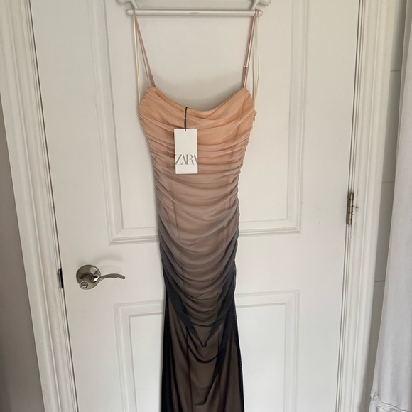 NWT Zara Ombre Print Corset Dress with Tulle size  XS - Picture 10 of 14